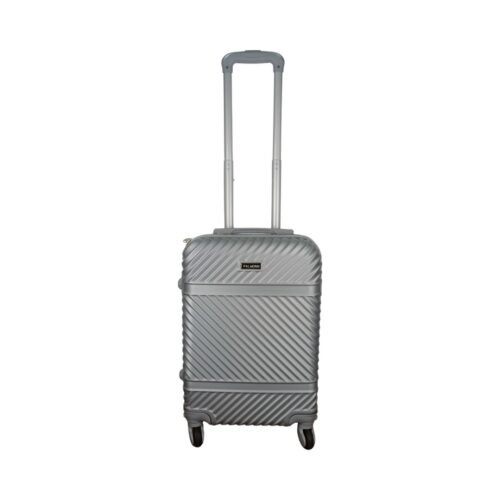 Maleta de policarbonato Palwonn color plata – vista frontal